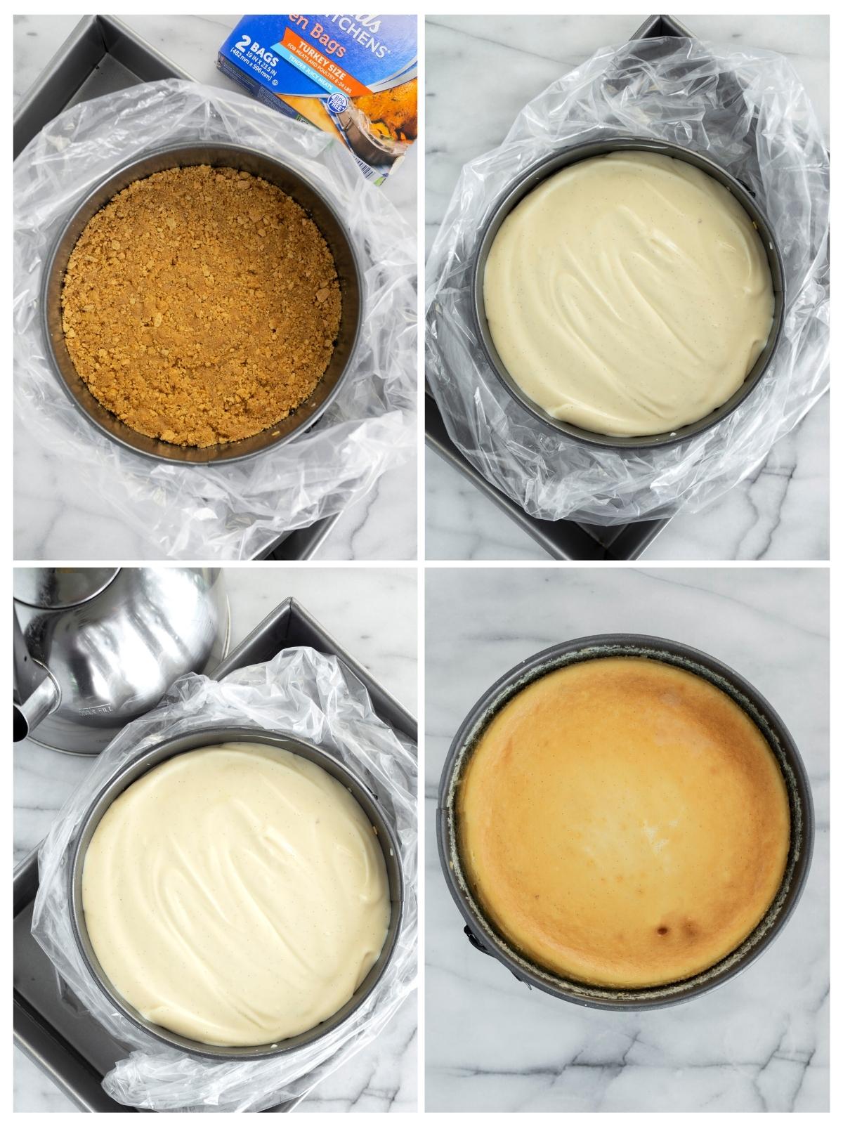 baking vanilla cheesecake