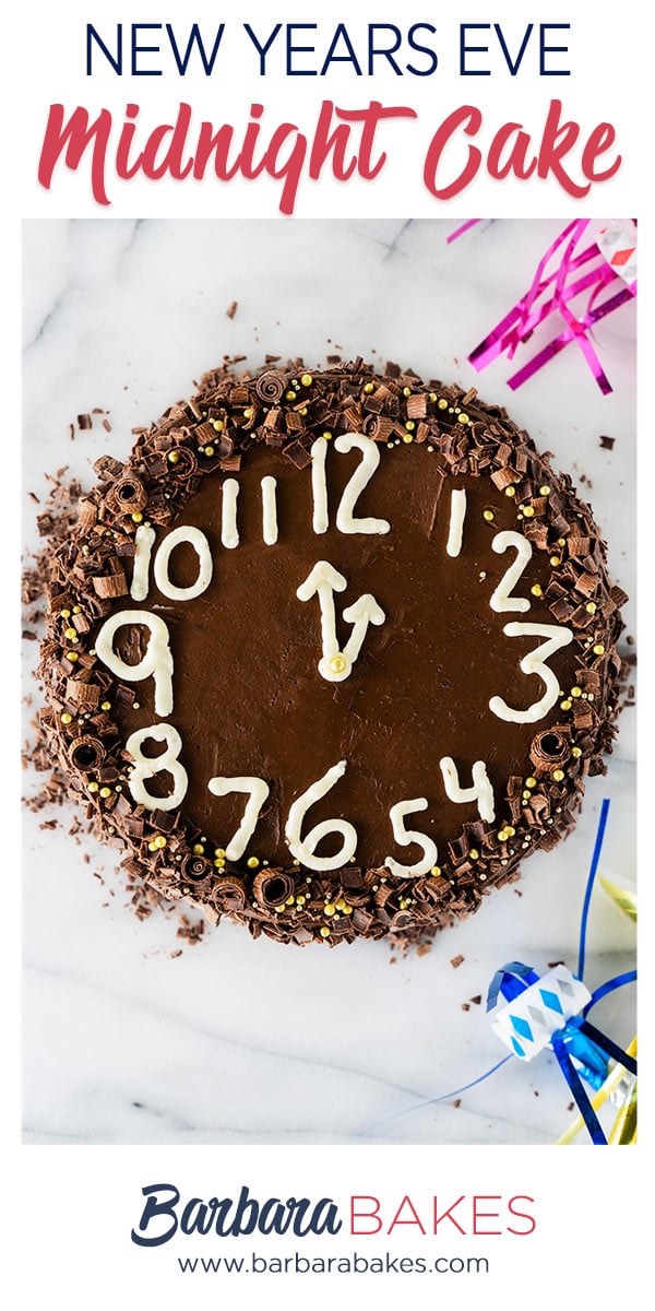 pinterest button for new year's eve cake