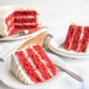 Serving of Red Velvet cake