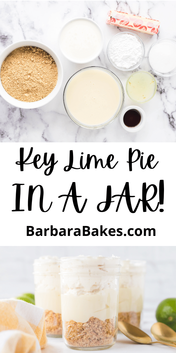 When you don’t have the time or energy to bake an entire pie, but are craving something sweet and tart, make these key lime pie jars. via @barbarabakes