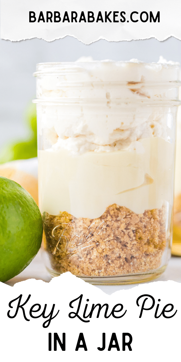 When you don’t have the time or energy to bake an entire pie, but are craving something sweet and tart, make these key lime pie jars. via @barbarabakes