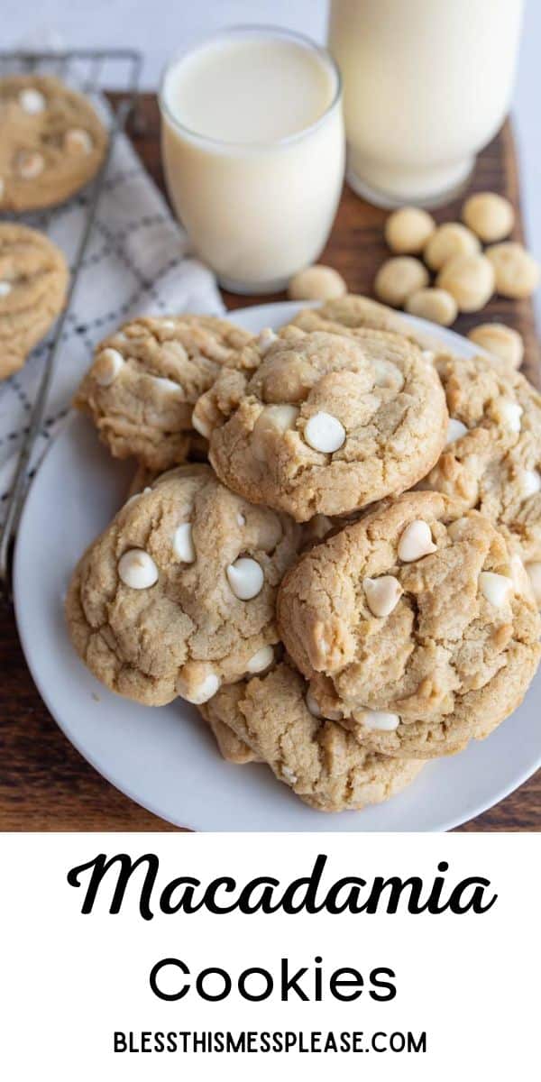 White chocolate and macadamia nut cookies are soft, tender, and loaded with flavor. These cookies are sure to satisfy any sweet tooth. via @barbarabakes