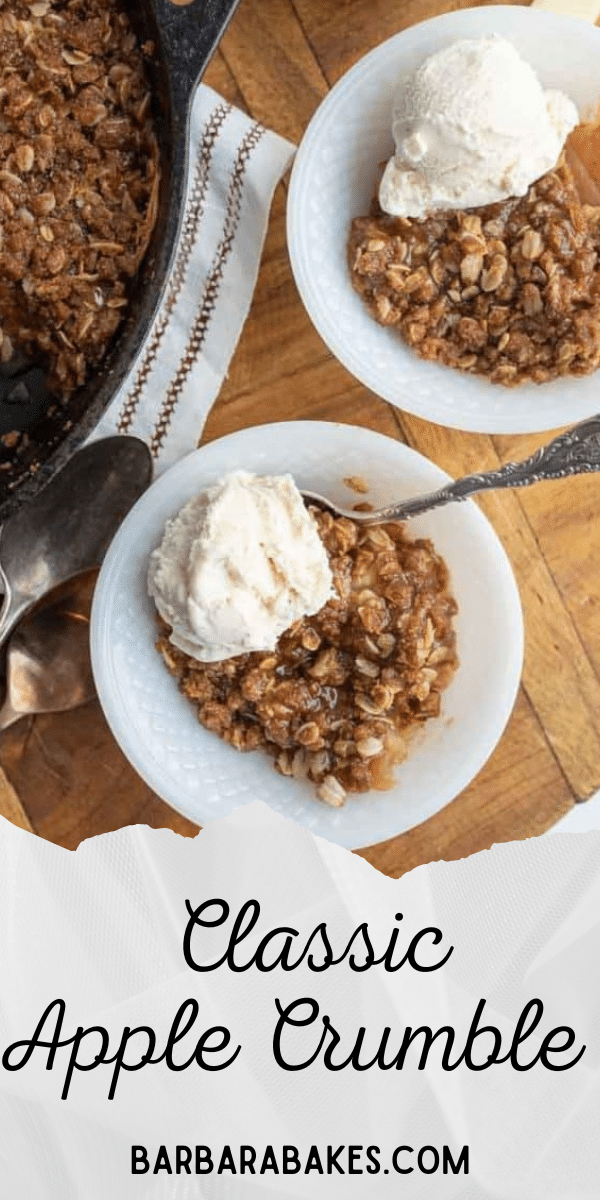 When it comes to cozy desserts, few can rival Apple Crumble. Golden-brown, crispy topping and soft, cinnamon-infused apple filling, it can't be beat. via @barbarabakes