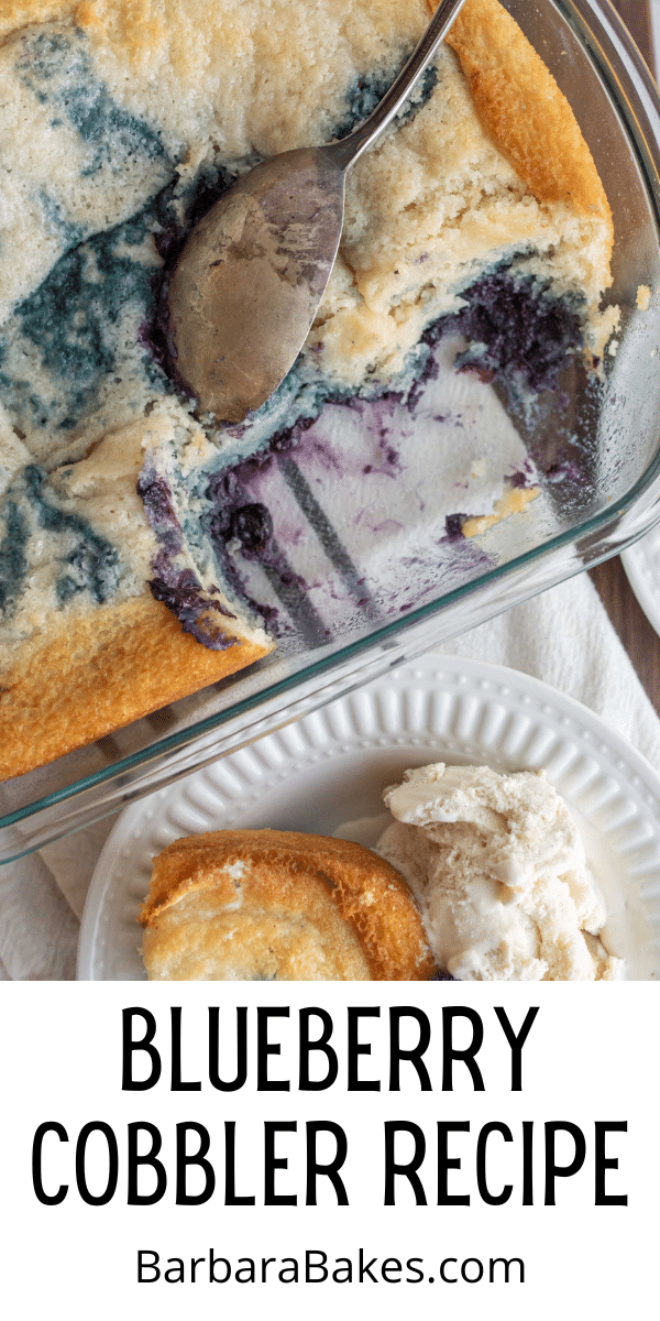 Blueberry cobbler is a much-loved dessert with a burst of flavor, comforting warmth, and delightful textures. via @barbarabakes