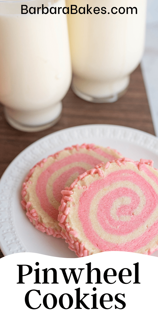 Baking pink pinwheel cookies is a sweet swirl of fun and creativity, turning simple ingredients into whimsical treats. via @barbarabakes