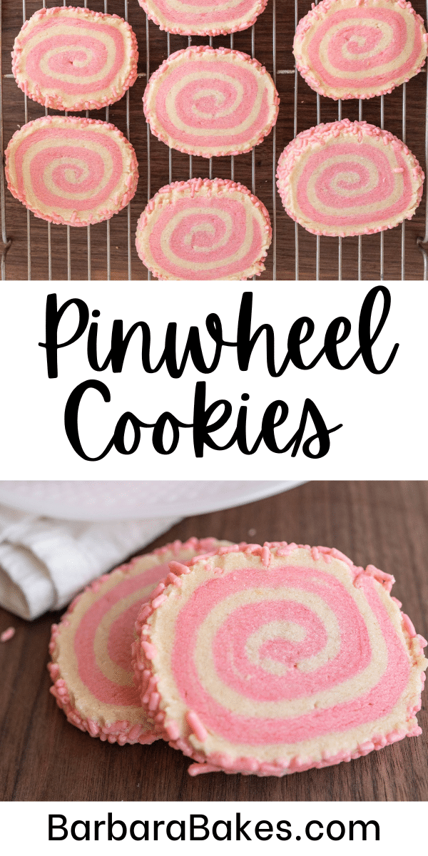 Baking pink pinwheel cookies is a sweet swirl of fun and creativity, turning simple ingredients into whimsical treats. via @barbarabakes