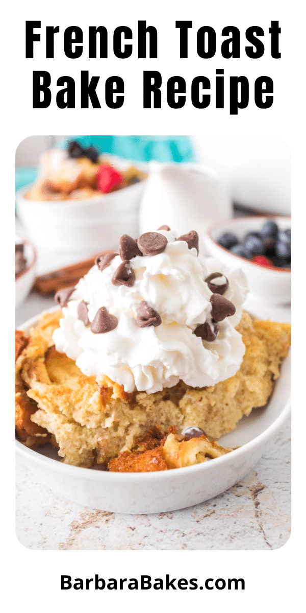 Easy French Toast Casserole is made with just a handful of ingredients and will become a favorite breakfast in your house. via @barbarabakes
