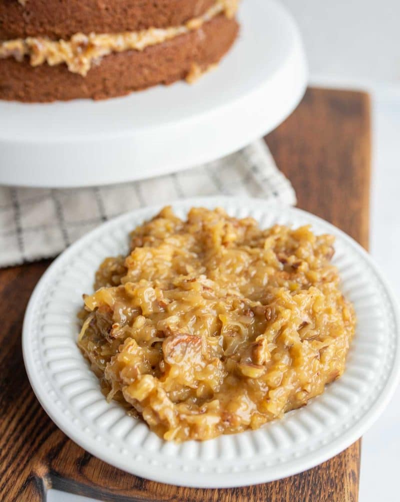 The frosting for german chocolate cake.