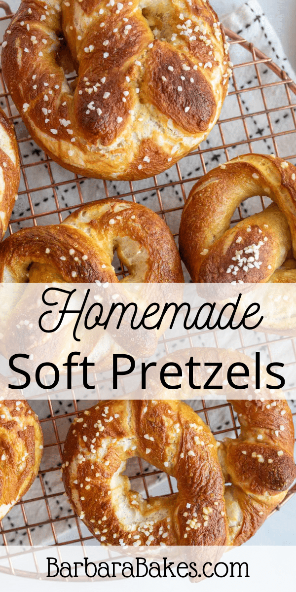 With these easy to follow recipe for homemade pretzels you will be twisting, baking, and savoring these treats in no time. via @barbarabakes