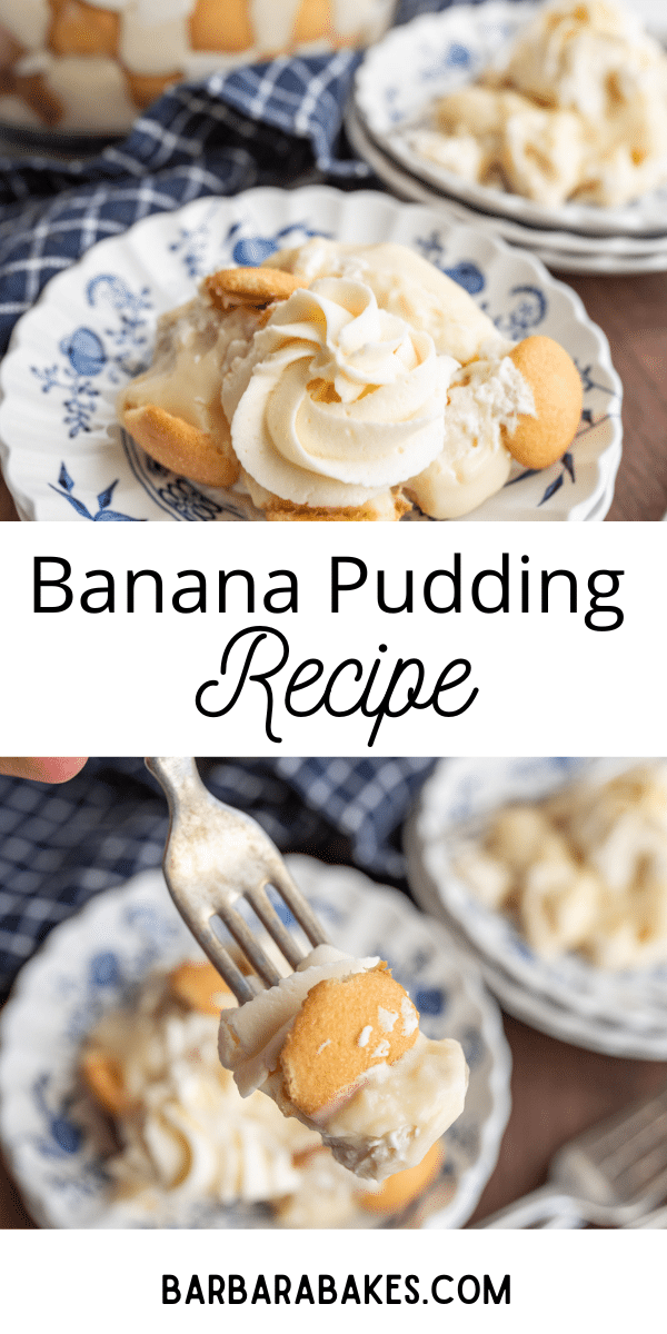 Banana Pudding featuring Nilla wafers is a divine dessert that combines smooth vanilla pudding, ripe bananas, and crisp Nilla wafers. via @barbarabakes
