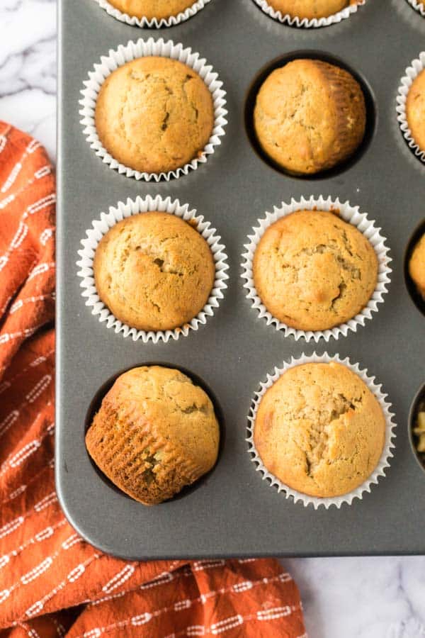 Banana Nut Muffins are little treats are the perfect blend of sweet, nutty goodness and they never fail to bring a smile to your face. via @barbarabakes