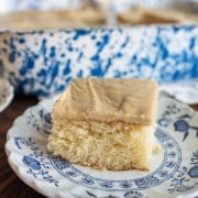 serving of yellow cake