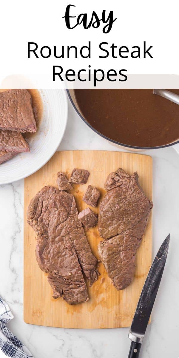 Round steak bathed in gravy that can evolve into three distinct meals. This recipe offers a quick meal solution, making meal prep a breeze. via @barbarabakes